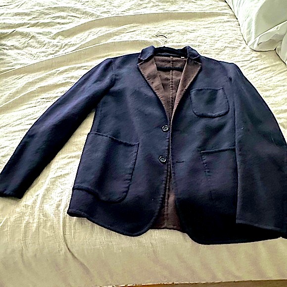 Billy Reid 100% Wool Navy Jacket SZ: 44R - Picture 7 of 7